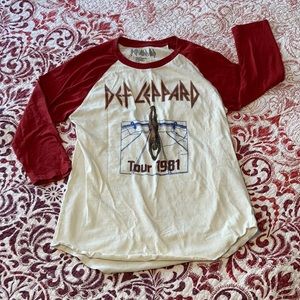 Def Leppard Baseball Tee